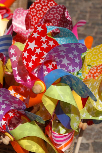 istock Colorful wind chimes, wind turbines, decoration 853146620