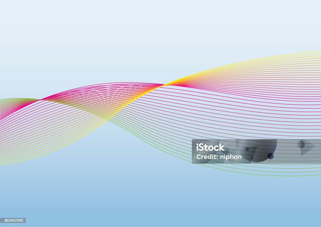 Multicolor Abstract Wave Background The Multi Color Wave Vector Abstract Background Stock Illustration ...