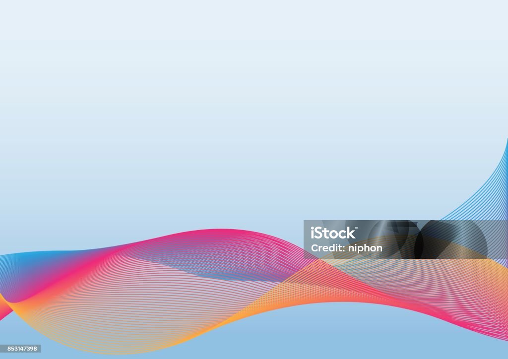 Multicolor Abstract Wave Background The Multi Color Wave Vector Abstract Background Stock Illustration ...