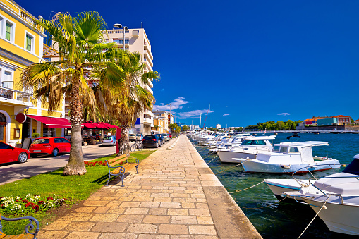 Town of Zadar waterfront view, Dalmatia, Croatia