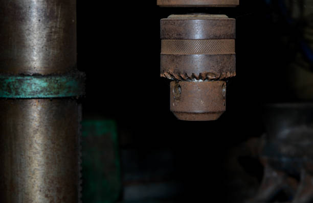 istock Close up of old electric drill 853159726