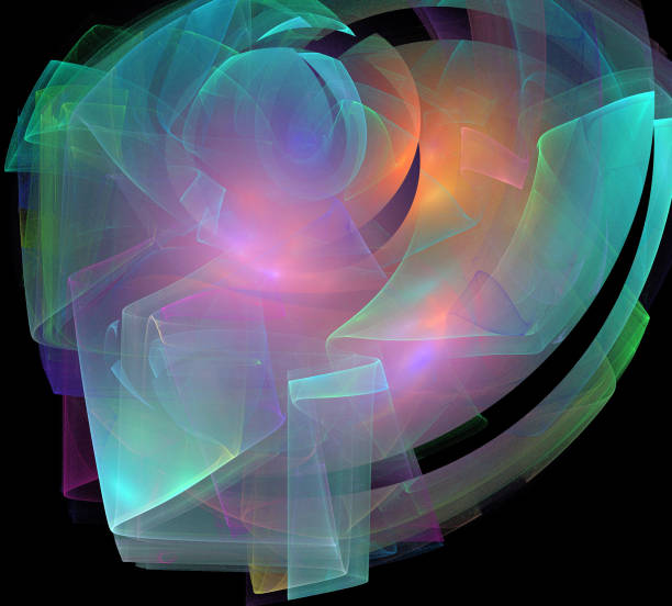 istock image of one Digital Fractal on Black Color 853159768