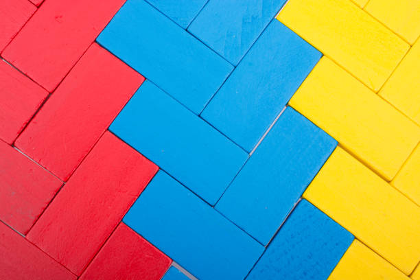 istock Coorful domino blocks on white background 853166698