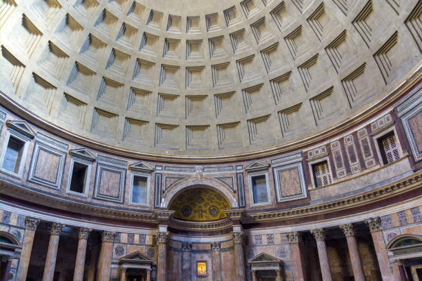 istock Ancient roman pantheon temple, interior 853169676