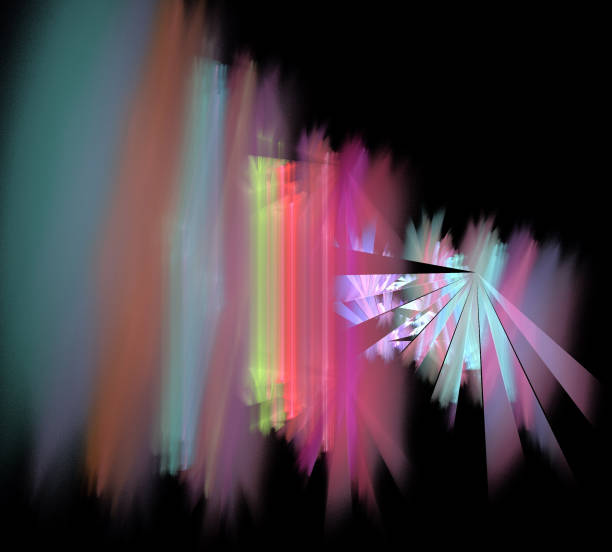 istock image of one Digital Fractal on Black Color 853170196