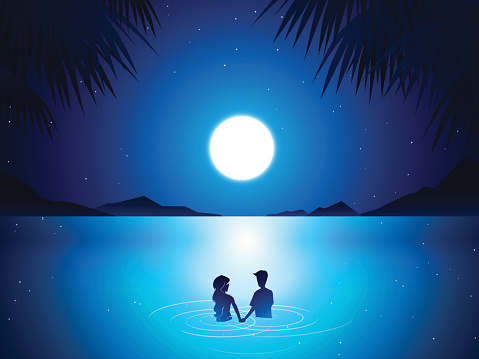Ilustración de Pareja En El Mar De Noche y más Vectores Libres de Derechos de Amor - Amor, Camping, Relajación - iStock Ilustración de Pareja En El Mar De Noche y más Vectores Libres de Derechos de Amor - Amor, Camping, Relajación - iStock