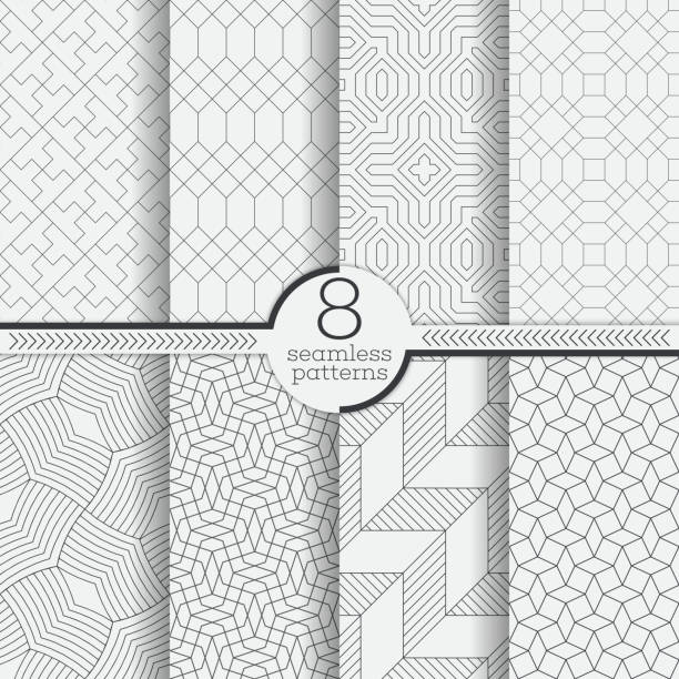 wektorowy wzór bez szwu - vector pattern cotton square shape stock illustrations