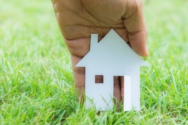 istock concept image of make house with white paper cut 853179682