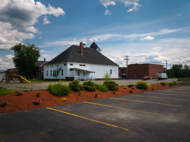 istock Church in Waterville Maine, USA (Color version) 853193552