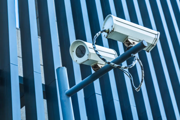 istock Security camera in front of the office building 853210650
