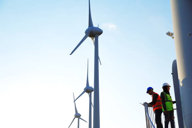 istock Engineers of Wind Turbine 853211436
