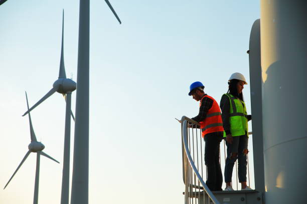istock Engineers of Wind Turbine 853220090