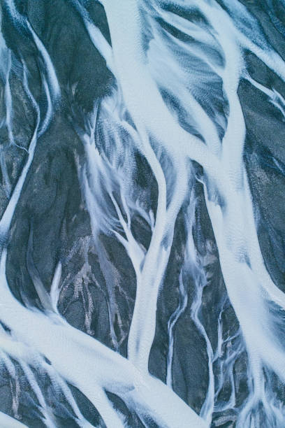 istock Aerial view of  blue river in the mountains 853225064