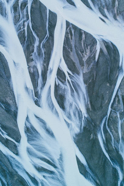 istock Aerial view of  blue river in the mountains 853225102