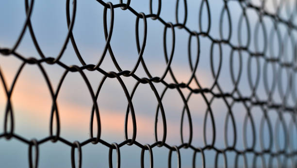 istock Close up the wall made of wires. 853225756