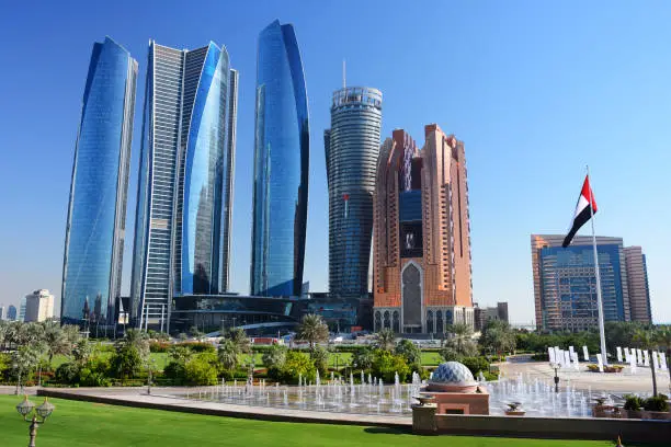 Skyscrapers of Abu-Dhabi.