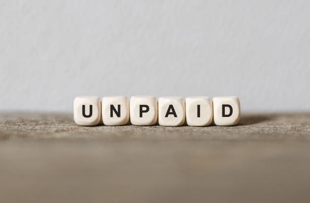 istock Word UNPAID made with wood building blocks 853254446