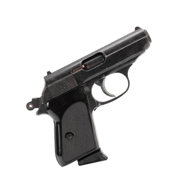 istock Cock of the gun. Isolated 853258836