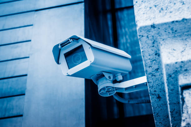 câmera de vigilância  - building exterior audio - fotografias e filmes do acervo