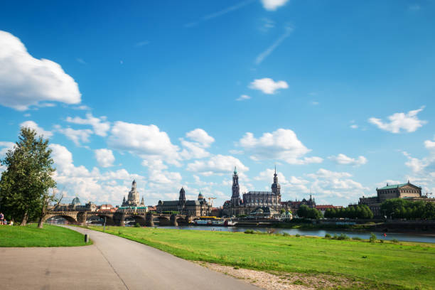 istock Skyline of Dresden on a cloudy day 853263764