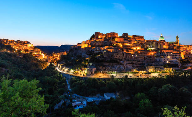 istock Night Ragusa town view, Sicily, Italy 853272142