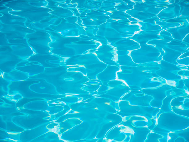 istock Clear Blue Water in a Swimming Pool, with small waves 853275070