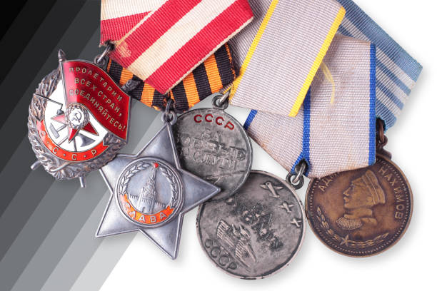 istock USSR Soviet military awards. Isolated 853281866