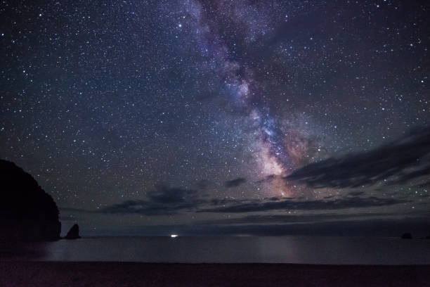 istock Milky way over the sea 853293526