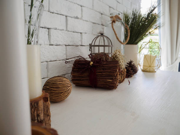 istock Shabby chic interior decor for a farmhouse. 853317784