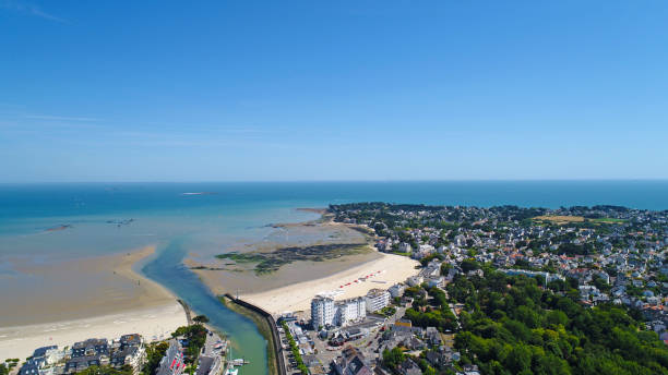 Aerial photo of Penchateau in Le Pouliguen stock photo