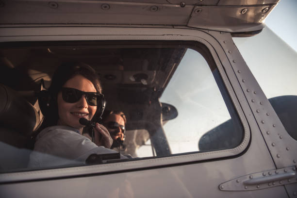 istock Couple in aircraft 853329326