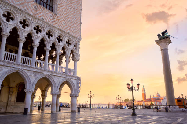 istock Piazza San Marco at sunrise 853336440