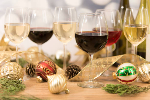 istock Christmas holiday party, wine tasting event. 853336650