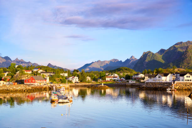 istock Fishing village in Lofoten islands 853343856