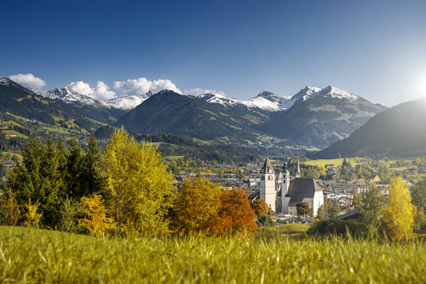 istock Cityscape of Kitzbuhel in autumn, Austria 853365782