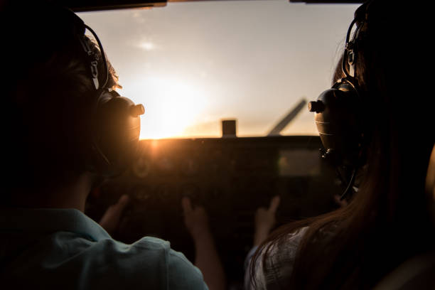 istock Couple in aircraft 853369524