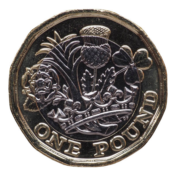 istock New 1 pound coin, United Kingdom isolated over white 853370430