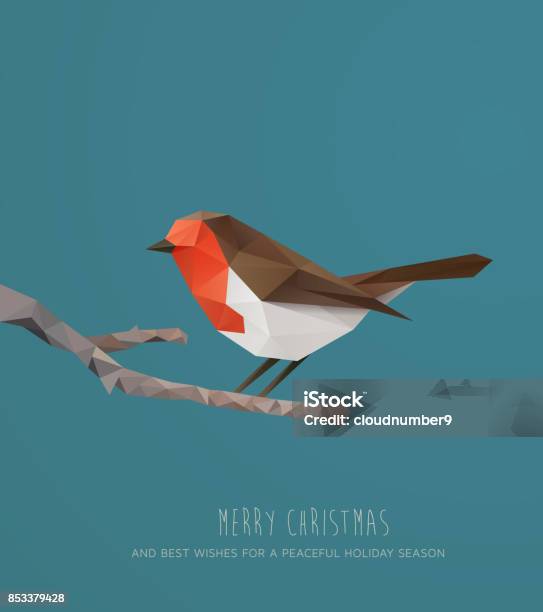 聖誕賀卡向量圖形及更多鳥圖片 - 鳥, 低面數建模, 聖誕節