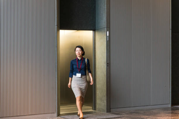 istock Business people in company lobby 853394656