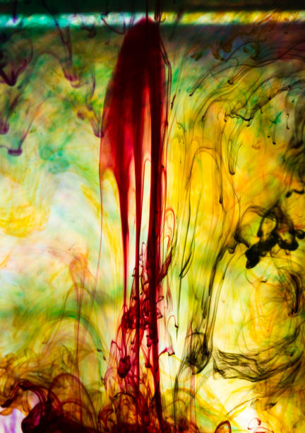 istock Acrylic colors and ink in water. 853400906