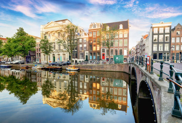 istock Bridges over canals in Amsterdam, Netherlands 853401676
