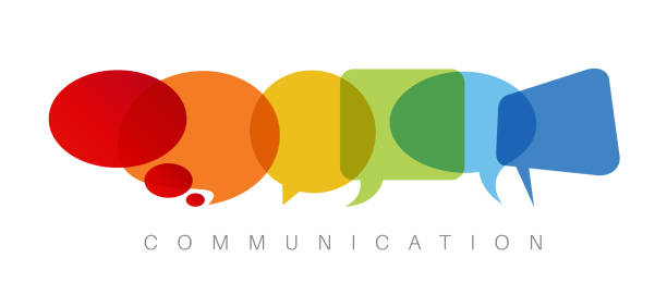 ilustraciones, imágenes clip art, dibujos animados e iconos de stock de ilustración de concepto de comunicación - comunicación