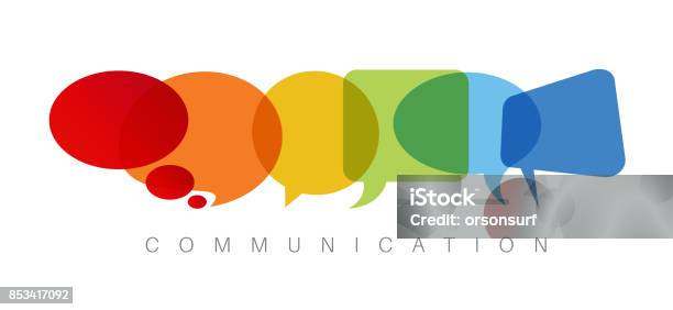 Communication Concept Illustration Stock Illustration - Download Image Now - Communication, Discussion, Speech Bubble