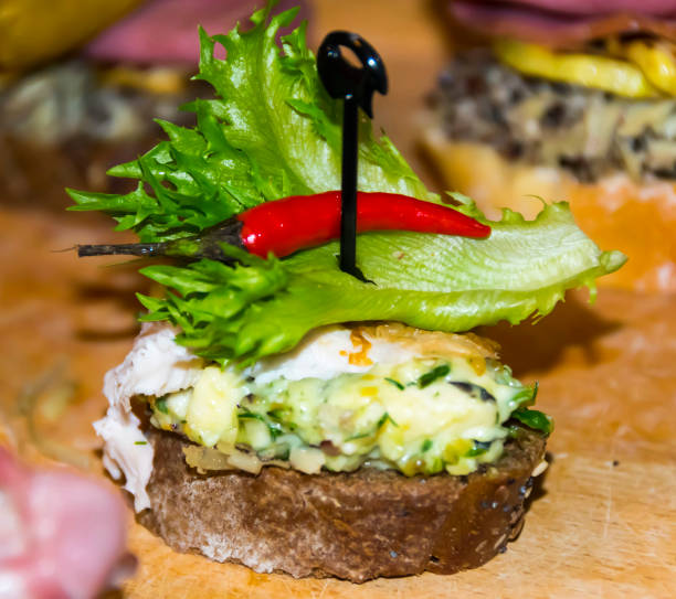 istock Many different Spanish tapas appetizers on  wooden background 853417354