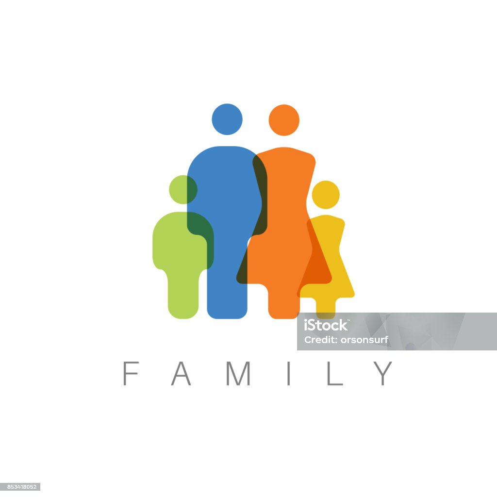 Vector family concept illustration Vector minimalist family concept illustration / icon Family stock vector