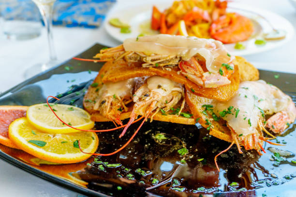 istock a dish of grilled shrimps with spice 853443022