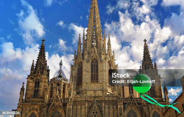 Barcelona Cathedral Stock Photo - Download Image Now - Ancient, Architecture, Built Structure