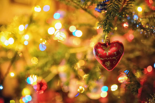 istock Christmas heart shaped ornament 853461356
