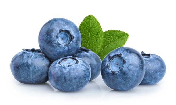 jagoda wyizolowana na białym tle - blueberry food fruit berry fruit zdjęcia i obrazy z banku zdjęć