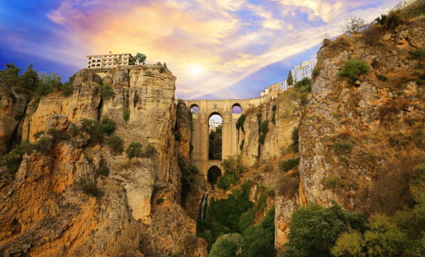 istock Ronda, Famous Puente Nuevo Bridge's Arch 853498310